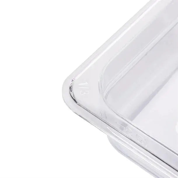 Standard Gastronorm Clear Polycarbonate - GN 1/3 65mm  Food Pans