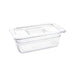 Standard Gastronorm Clear Polycarbonate - GN 1/4 100mm  Food Pans