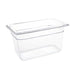 Standard Gastronorm Clear Polycarbonate - GN 1/4 150mm  Food Pans