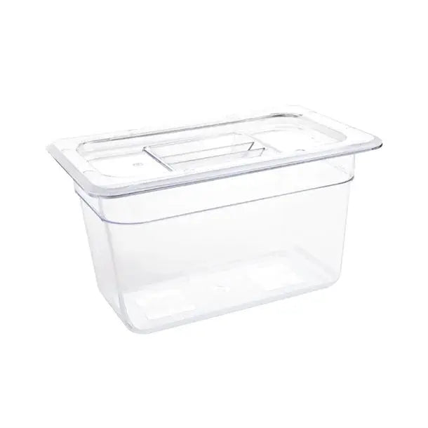 Standard Gastronorm Clear Polycarbonate - GN 1/4 150mm  Food Pans
