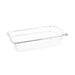 Standard Gastronorm Clear Polycarbonate - GN 1/4 65mm  Food Pans