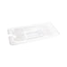 Standard Gastronorm Clear Polycarbonate - GN 1/4 Lid Notched  Food Pans