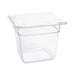 Standard Gastronorm Clear Polycarbonate - GN 1/6 150mm  Food Pans