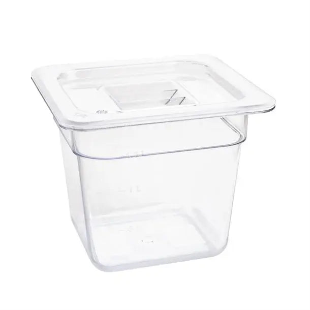 Standard Gastronorm Clear Polycarbonate - GN 1/6 150mm  Food Pans
