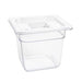 Standard Gastronorm Clear Polycarbonate - GN 1/6 150mm  Food Pans