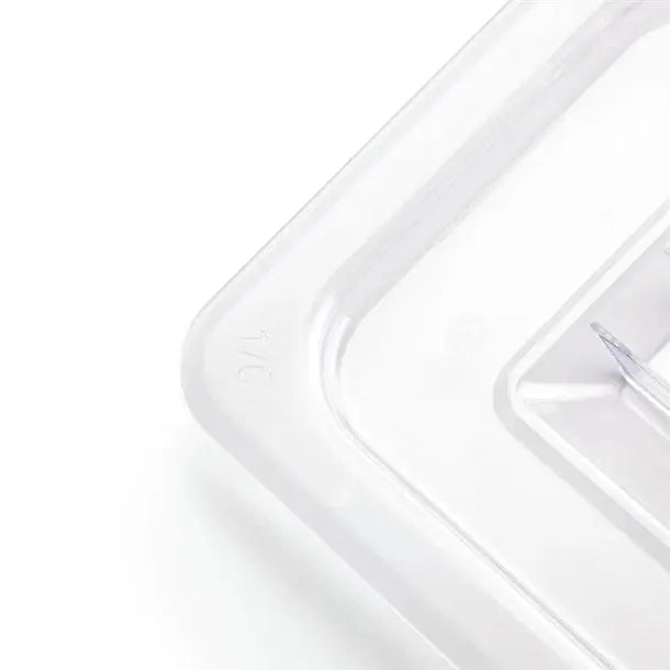 Standard Gastronorm Clear Polycarbonate - GN 1/6 Lid  Food Pans