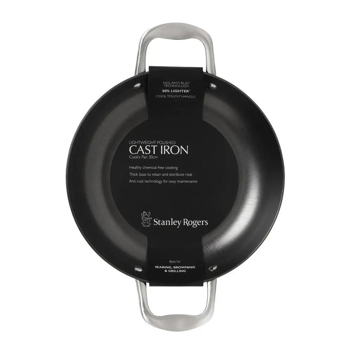 Stanley Rogers Cast Iron 30cm Cooks Pan  Cast Iron Cookware