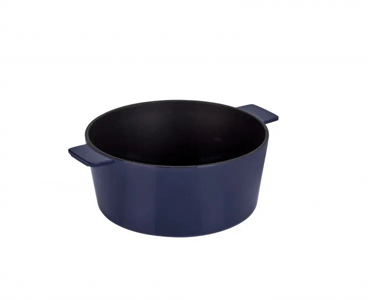 Stanley Rogers Cast Iron French Oven Mid Blue 24cm  Cast Iron Cookware