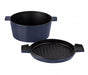 Stanley Rogers Cast Iron French Oven Mid Blue 28cm  Cast Iron Cookware