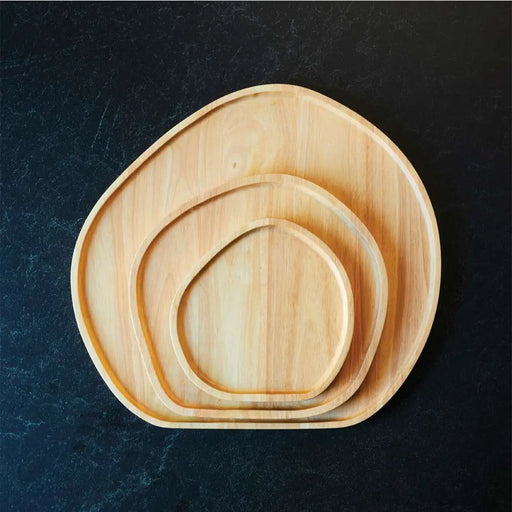Stanley Rogers Cheese Wood Serving Platter Round Medium  Platters