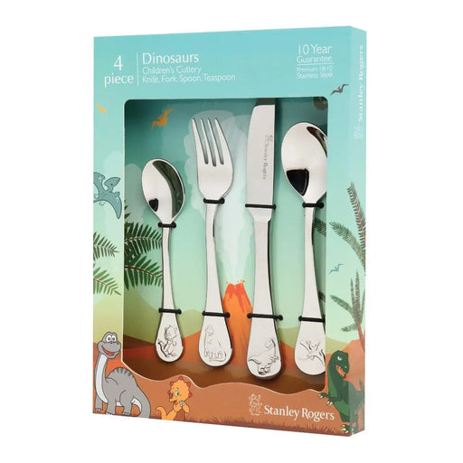 Stanley Rogers Children's Cutlery 4 Piece Set - Dinosaurs  Cutlery Sets