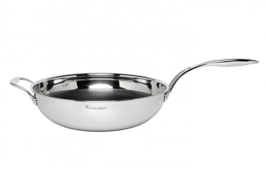 Stanley Rogers Matrix Stainless Steel Wok Pan 32cm  Woks