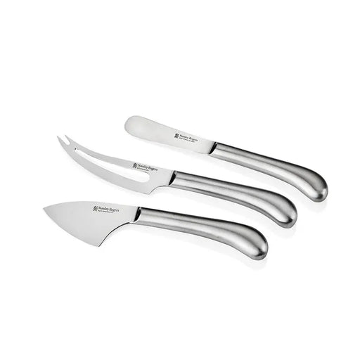Stanley Rogers Pistol Grip 3 Piece Cheese Knife Set Stainless Steel  Cheese Knives