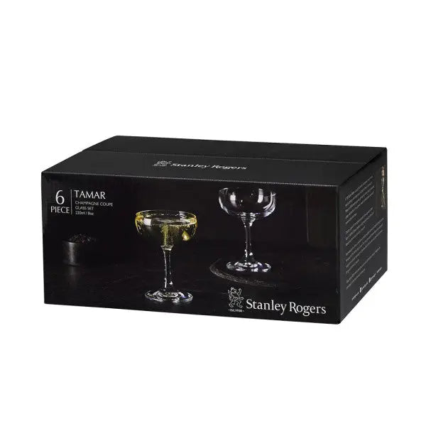Stanley Rogers Tamar Coupe 220ml 6pk  Cocktail Glasses