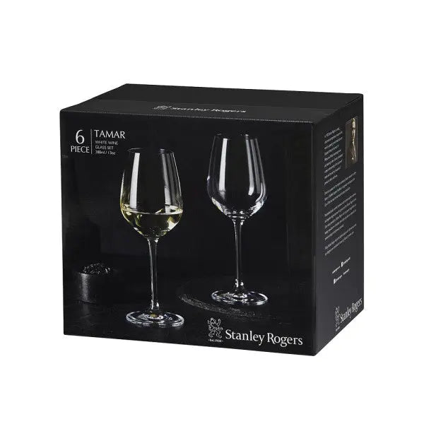 Stanley Rogers Tamar Wine 388ml 6pk  Wine Glasses