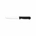 Tablekraft 12 Pack Black Handle Rounded Tip Steak Knife  Steak Knives