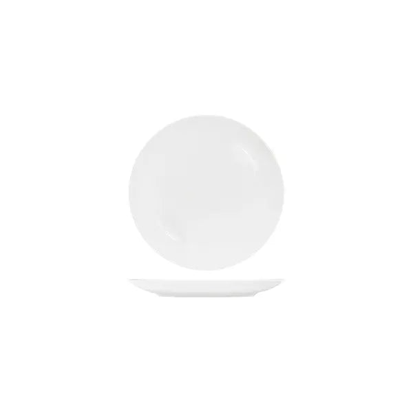 Tablekraft Core White Round Plate Coupe Shape 200mm  Plates