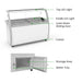 Thermaster Gelato Display Showcase 12 Pan 535L - SD-575P - view 9