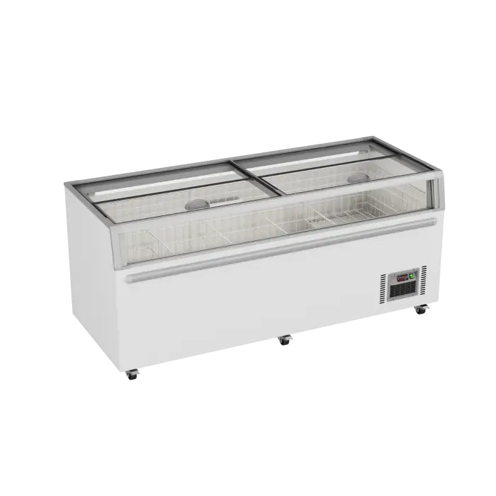 Thermaster Supermarket Island Freezer with Glass Sliding Lids – ZCD-L210G