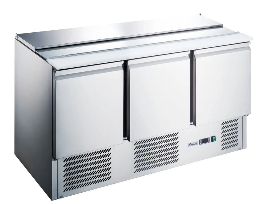 Three Door Salad Prep Fridge Fed-X 