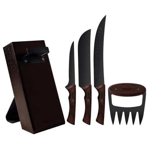 Tramontina Churrasco Black Barbecue Set 5 Piece  BBQ Tools