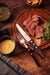 Tramontina Churrasco Steak Knife Serrated Wide Blade Polywood Brown 5", 12cm  Steak Knives