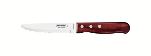 Tramontina Churrasco Steak Knife Serrated Wide Blade Polywood Red 5", 12cm  Steak Knives