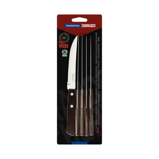 Tramontina Churrasco Steak Knife Traditional 6 Piece Set  Steak Knives