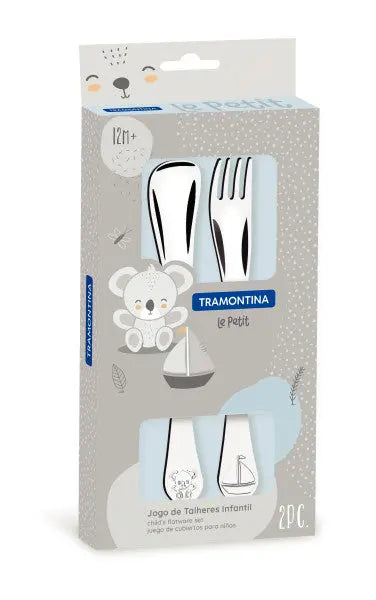 Tramontina Le Petit Boys Cutlery 2 Piece Set  Childrens cutlery