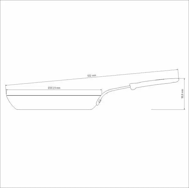 Tramontina Professional Iron Skillet Grill 30cm 2.4l  Cookware