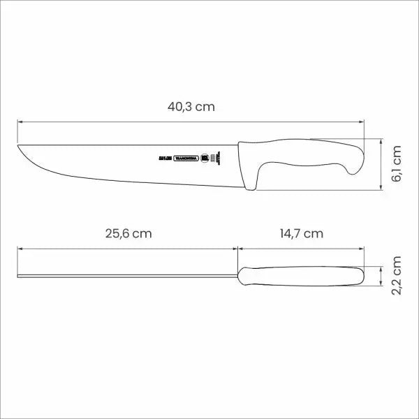 Tramontina Professional Master Black Meat Knife 10", 25cm  Knives