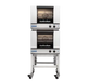 Turbofan E22M3/2 - Half Size Tray Manual Electric Convection Ovens Double Stacked