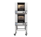 Turbofan E23M3/2C - Half Size Tray Manual Electric Convection Ovens Double Stacked With Castor Base Stand