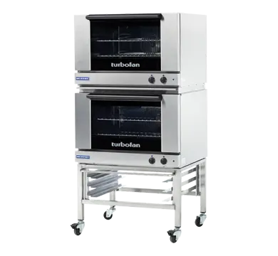Turbofan E27M2/2 - Full Size Tray Manual Electric Convection Ovens Double Stacked