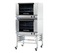 Turbofan E27M2/2C - Full Size Tray Manual Electric Convection Ovens Double Stacked With Castor Base Stand