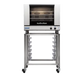 Turbofan E28M4/2C - Full Size Tray Manual Electric Convection Ovens Double Stacked With Castor Base Stand