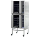 Turbofan E32D4/2C - Full Size Tray Digital Electric Convection Ovens Double Stacked With Castor Base Stand