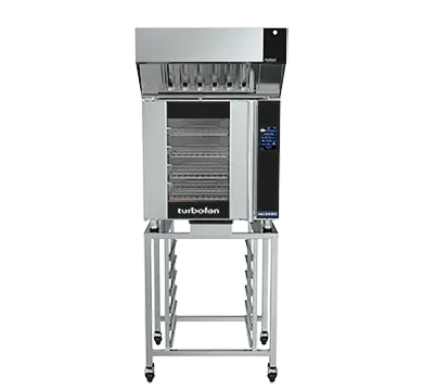 Turbofan E32T4 - Full Size Electric Convection Oven Touch Screen Control on a Stainless Steel Stand