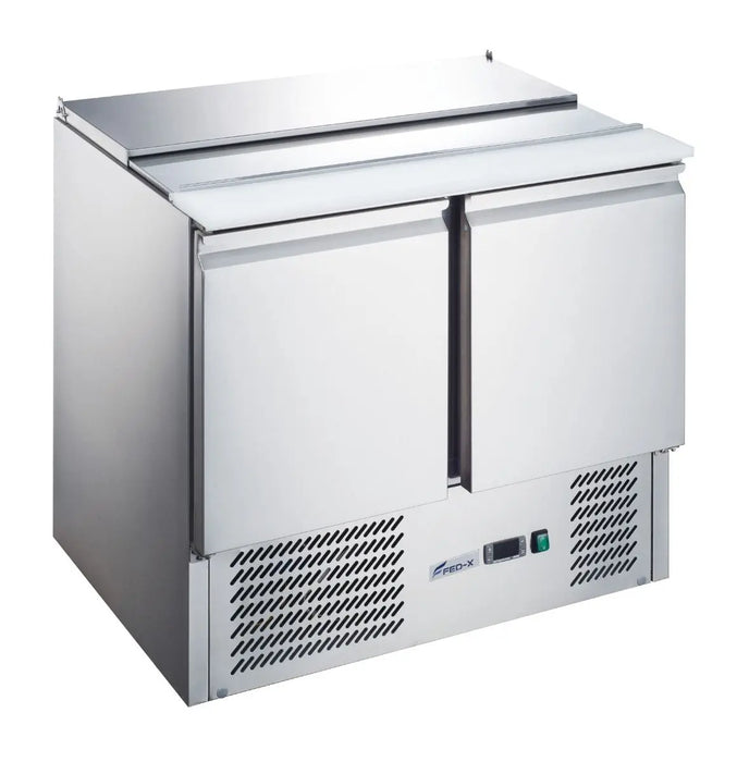 Two Door Salad Prep Fridge Fed-X - 240L  Preparation Fridges