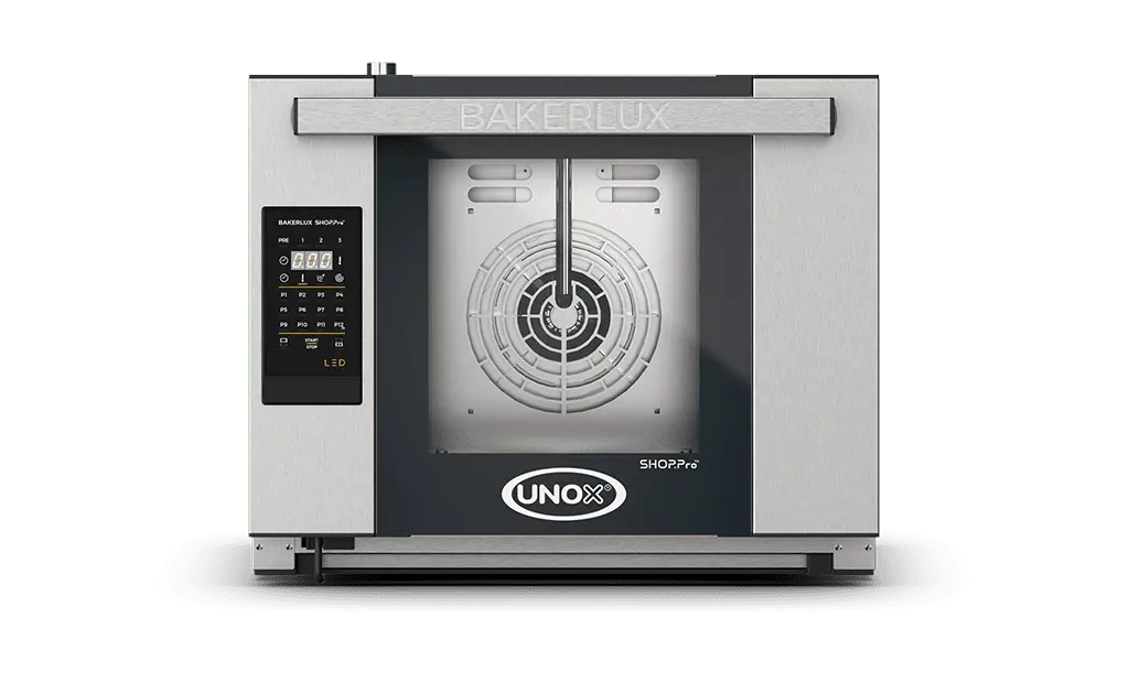 Unox BAKERLUX SHOP.Pro LED Programmable Convection Oven with Humidity – 4-Tray 460×330mm – Electric — XEFR-04HS-ELDV