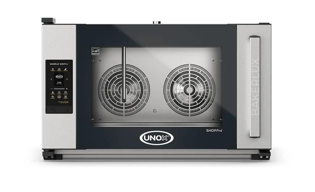 Unox BAKERLUX SHOP.Pro TOUCH Touchscreen Convection Oven with Humidity – 4-Tray 600×400mm – Electric — XEFR-04EU-ETRV