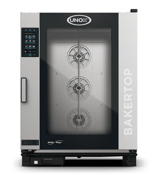 Unox BAKERTOP MIND.Maps PLUS Intelligent Bakery-Format Combi Oven – 10-Tray 600×400mm – Gas — XEBC-10EU-GPLM