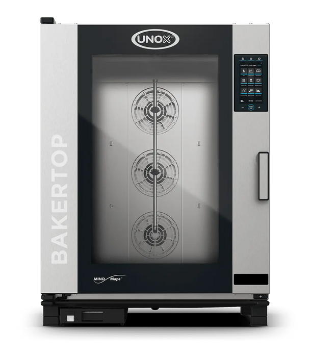 Unox BAKERTOP MIND.Maps PLUS Intelligent Bakery-Format Combi Oven – 10-Tray 600×400mm – Gas — XEBC-10EU-GPRM