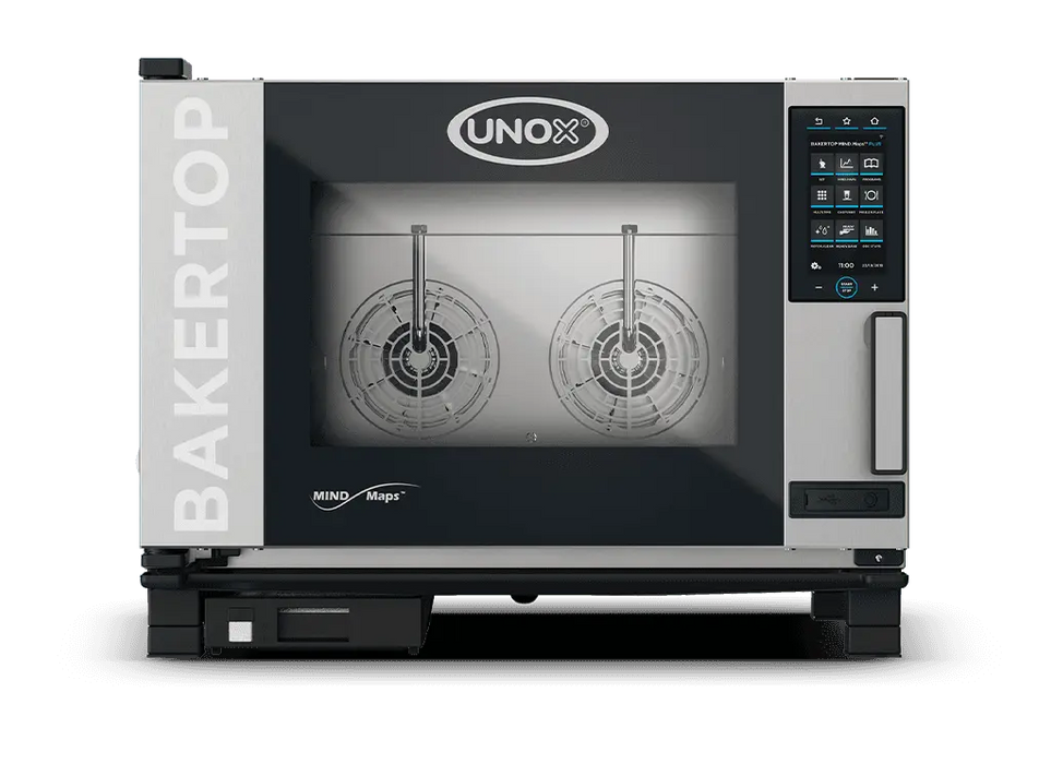Unox BAKERTOP MIND.Maps PLUS Intelligent Bakery-Format Combi Oven – 4-Tray 600×400mm – Electric — XEBC-04EU-EPRM