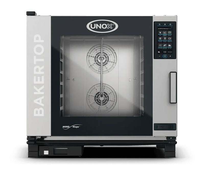 Unox BAKERTOP MIND.Maps PLUS Intelligent Bakery-Format Combi Oven – 6-Tray 600×400mm – Gas — XEBC-06EU-GPRM