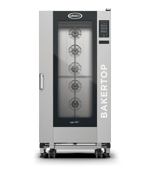 Unox BAKERTOP MIND.Maps PLUS Trolley Intelligent Bakery-Format Combi Oven – 16-Tray 600×400mm – Gas — XEBL-16EU-GPLS