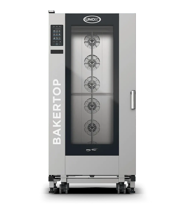 Unox BAKERTOP MIND.Maps PLUS Trolley Intelligent Bakery-Format Combi Oven – 16-Tray 600×400mm – Gas — XEBL-16EU-GPRS