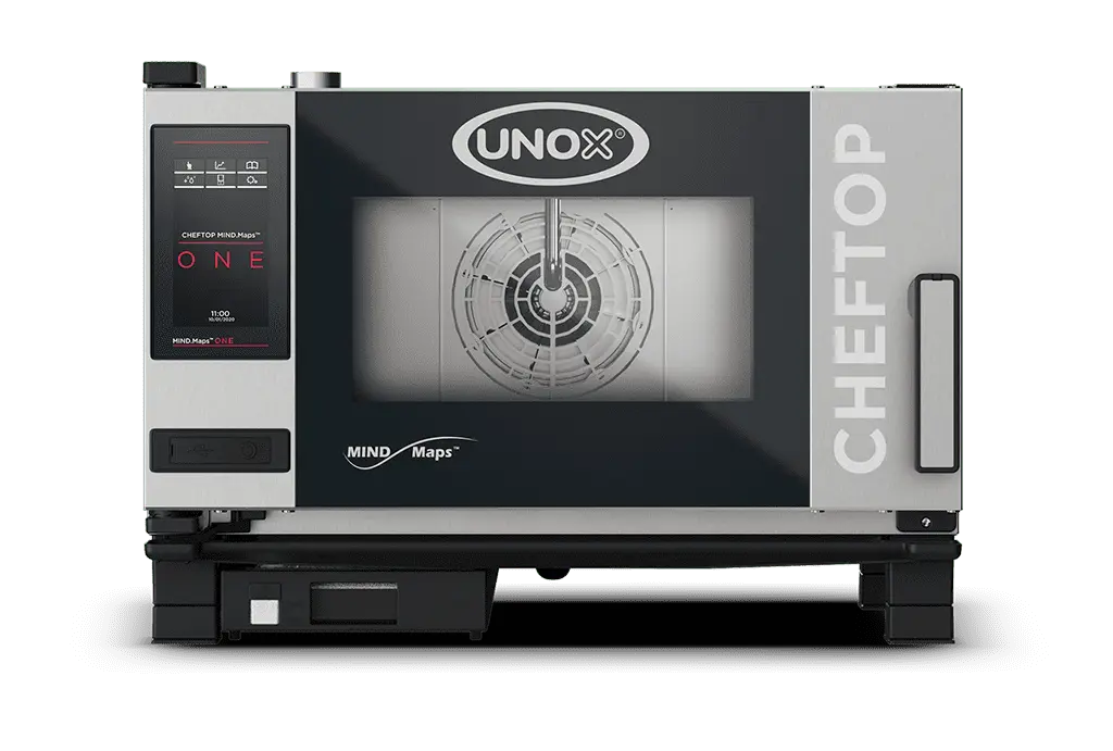 Unox CHEFTOP MIND.Maps ONE Chef-Led Commercial Combi Oven – 3-Tray GN 1/1 – Electric — XEVC-0311-E1RM