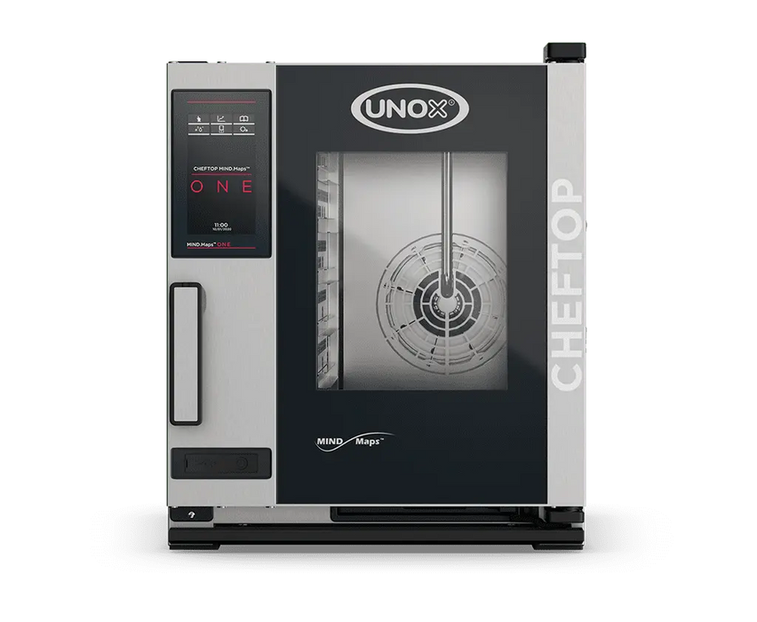 Unox CHEFTOP MIND.Maps ONE Compact Countertop Chef-Led Commercial Combi Oven – 5-Tray GN 2/3 – Electric — XECC-0523-E1LM