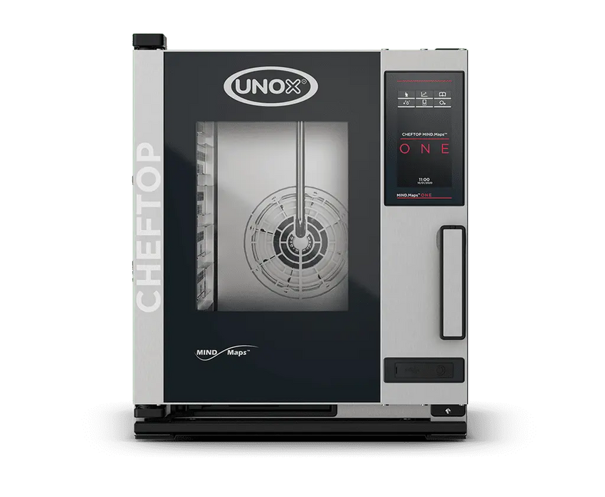 Unox CHEFTOP MIND.Maps ONE Compact Countertop Chef-Led Commercial Combi Oven – 5-Tray GN 2/3 – Electric — XECC-0523-E1RM